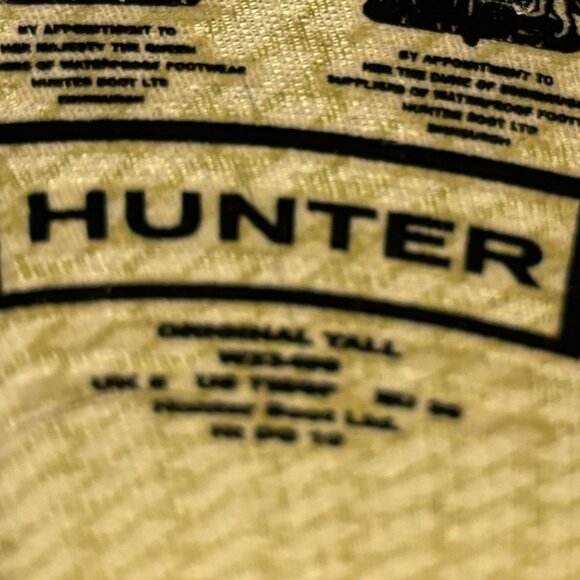 hunter original tall boots size 8 with liner - Picture 3 of 10
